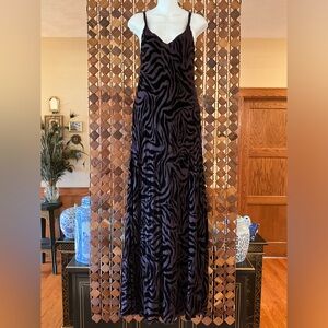 NWT$425 Jade X Johnny Was Twilight Silk Maxi Eggplant SMALL